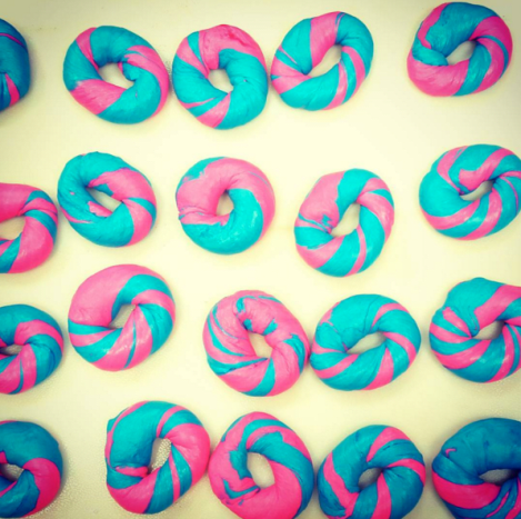 Der Zuckerwatte-Bagel.