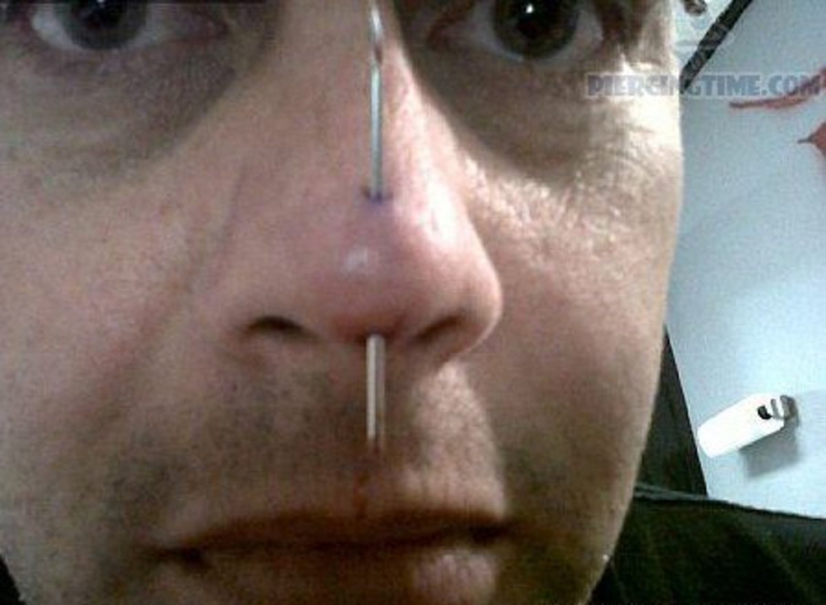 Piercing do nosu pro muže