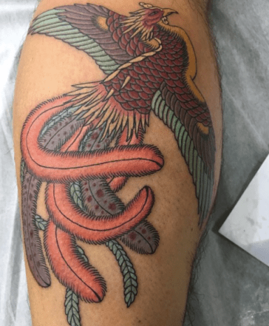 Phoenix Tattoo Schulter