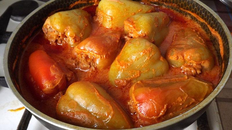 hervir pimientos rellenos