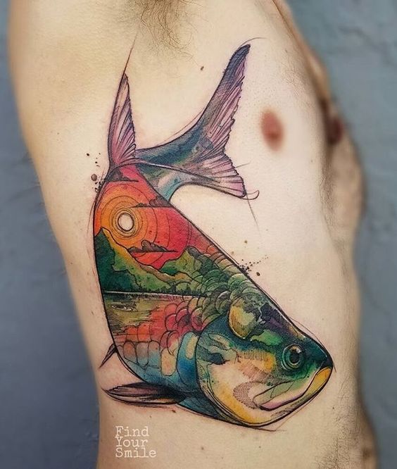 Fish Tattoo - TOP 200 - in der Welt stehen auf dieser Liste. Rang. Schau sie dir an!