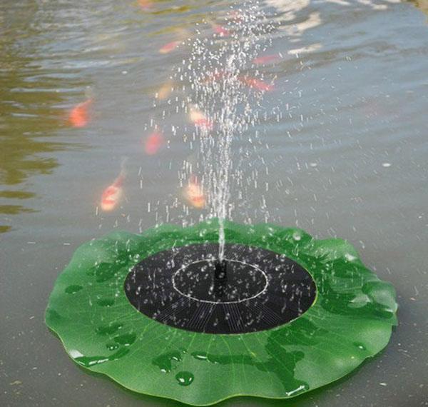 fontaine dans l'étang