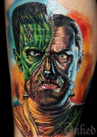 Carlox Angarita hat dieses Tattoo geschaffen, das einige der größten Monster des Films vereint.