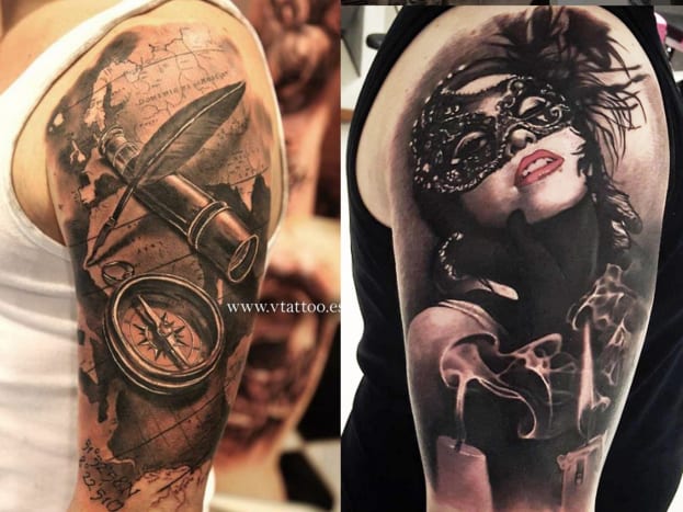 صورة عبر vtattooPhoto عبر mikkoinksanity أسود ورمادي 26 (ساعات) 4800.00 دولارًا أمريكيًا مع صورة مرفقة باللونين الأسود والرمادي 8900 دولار