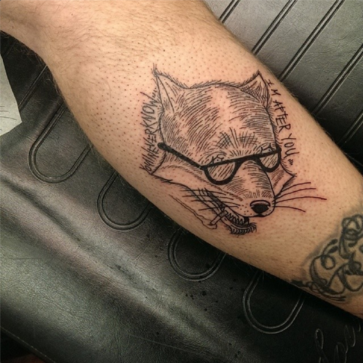 Fox tattoo od Jordan Pundik