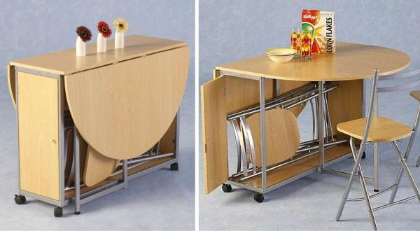 table de cuisine transformable