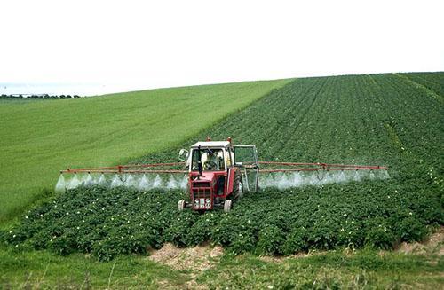 Traitement des cartes du terrain avec des herbicides