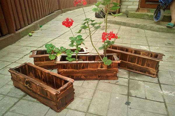 pots en bois