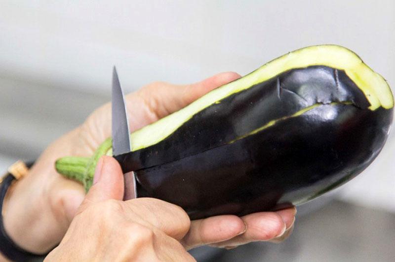 décoller l'aubergine