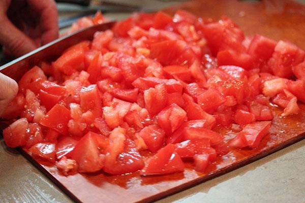 picar tomates