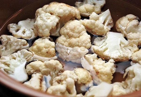 hervir la coliflor