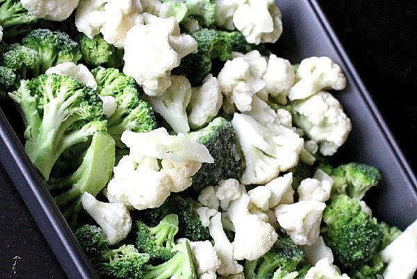 forrar la coliflor y el brócoli