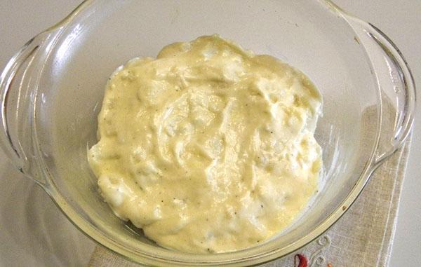 cubrir con salsa bechamel