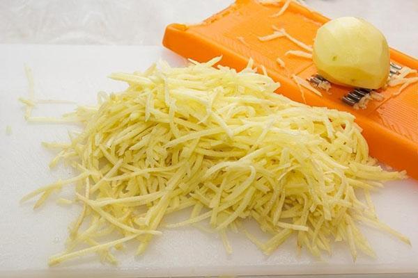 pommes de terre en julienne