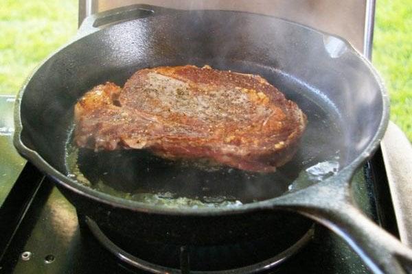 faire frire le steak