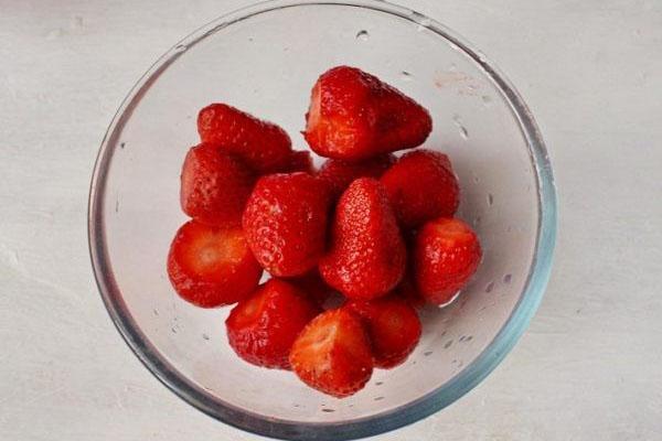 préparer des fraises