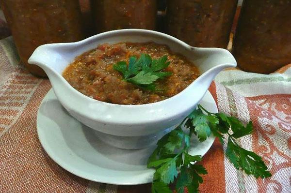 caviar de calabaza y berenjena