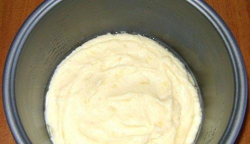 primera capa de puré de papas