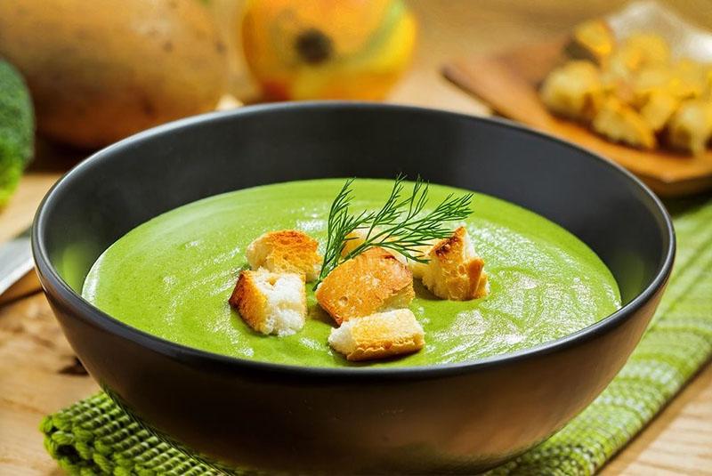 sopa de crema para el desayuno