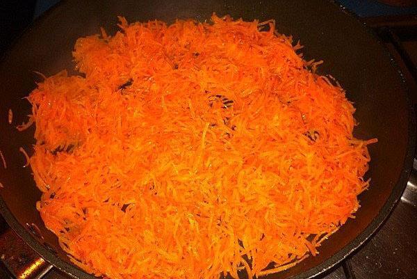 sofreír las zanahorias