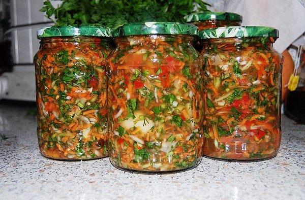 aderezo de verduras salado