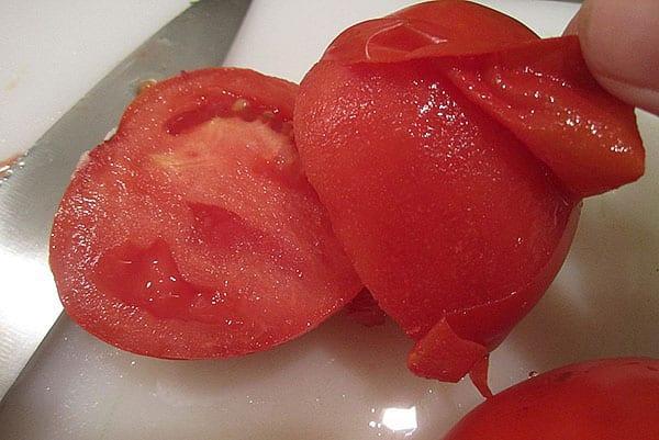 pelar los tomates