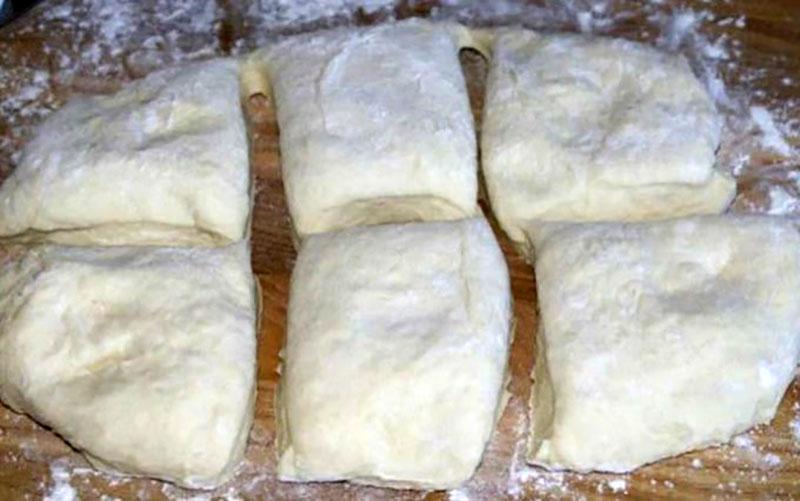 diviser la pâte en morceaux