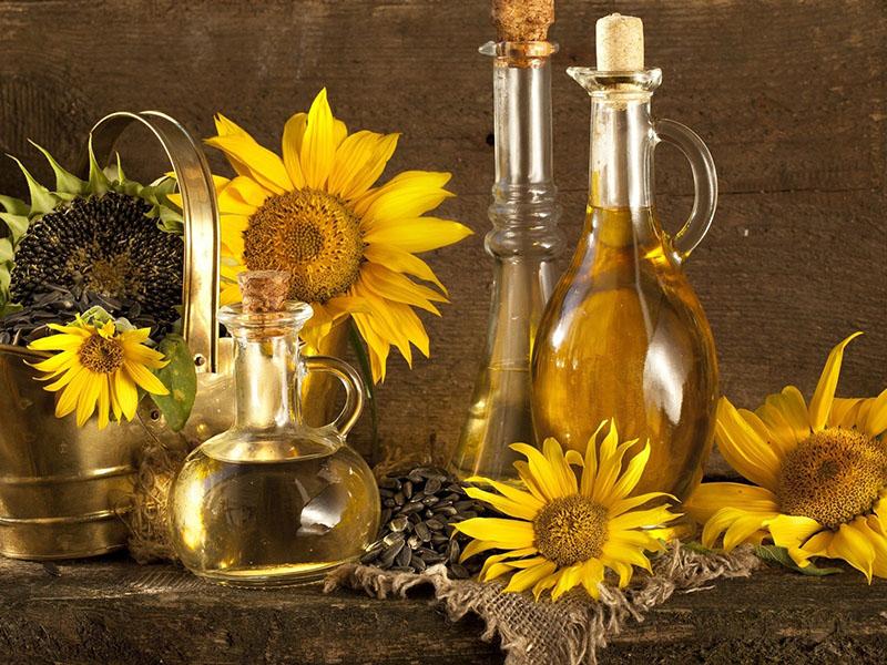 aceite de girasol para hornear verduras