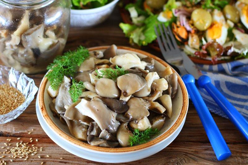 recettes de champignons marinés sans stérilisation