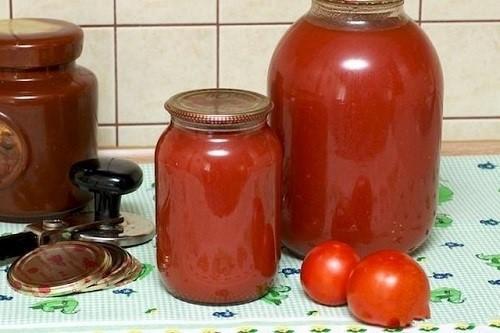 jugo de tomate espeso