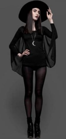 Hexe Vielleicht eines der traditionellsten Halloween-Kostüme von allen, es ist an der Zeit, dass die Hexe ein modernes Makeover bekommt. Wer sagt, dass eine Zauberin des 21.