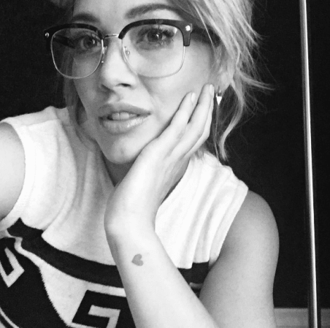 Hilary Duff Arm Tattoo Herz