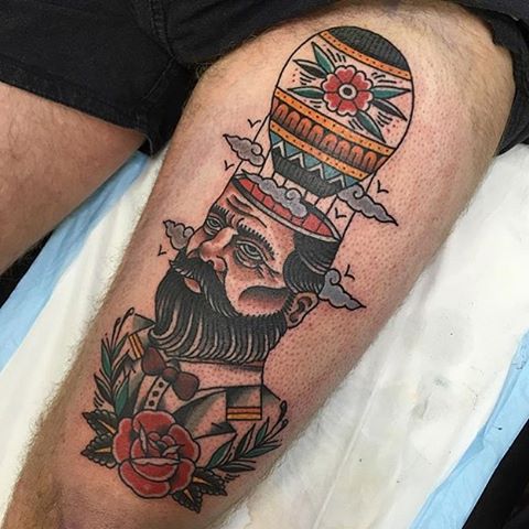 Heißluftballon-Tattoos sind nicht von dieser Welt erstaunlich