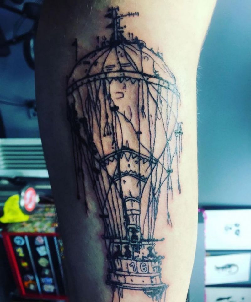 Heißluftballon-Tattoos sind nicht von dieser Welt erstaunlich