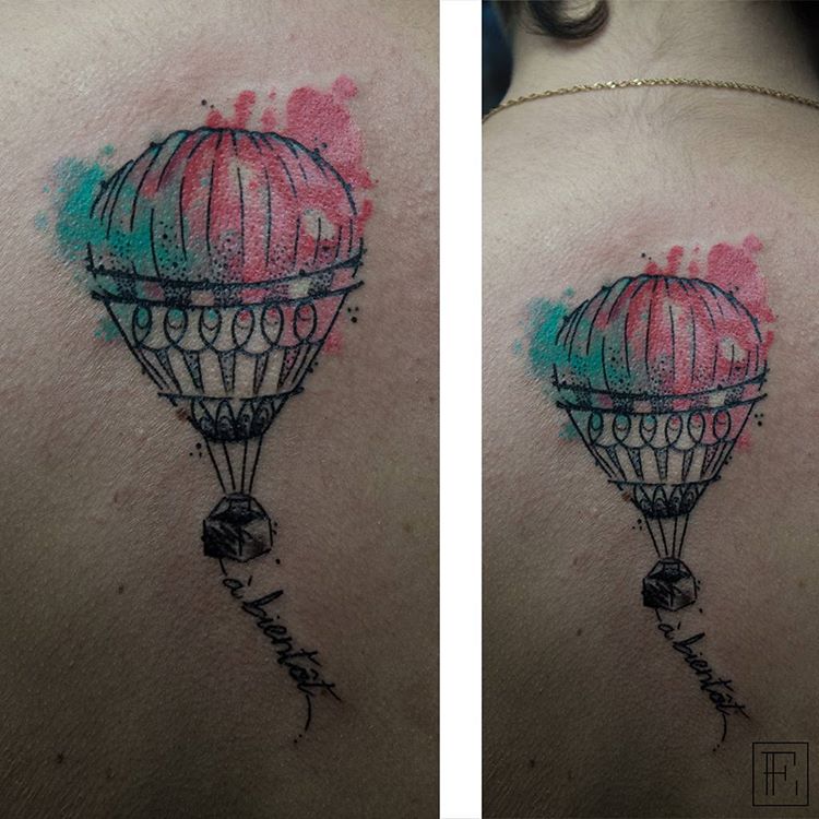 Tetování horkovzdušným balónem je z tohoto světa úžasné