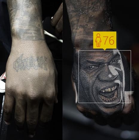 Wenn man How Old glaubt, wird Mike Tyson mit 76 Jahren immer noch ein schlechter Mamma-Jamma sein. (Tattoo von Nikko Hurtado)