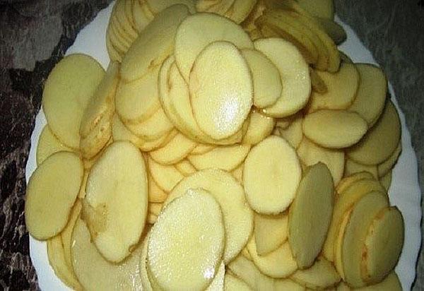 rebanar patatas