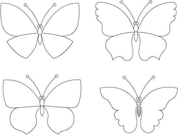 patrones de mariposas para candelabros