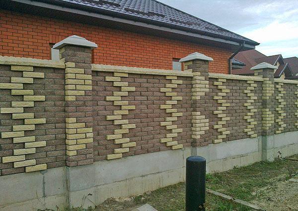 clôture en briques