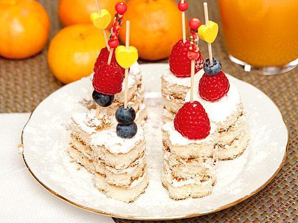 galleta con frutos rojos