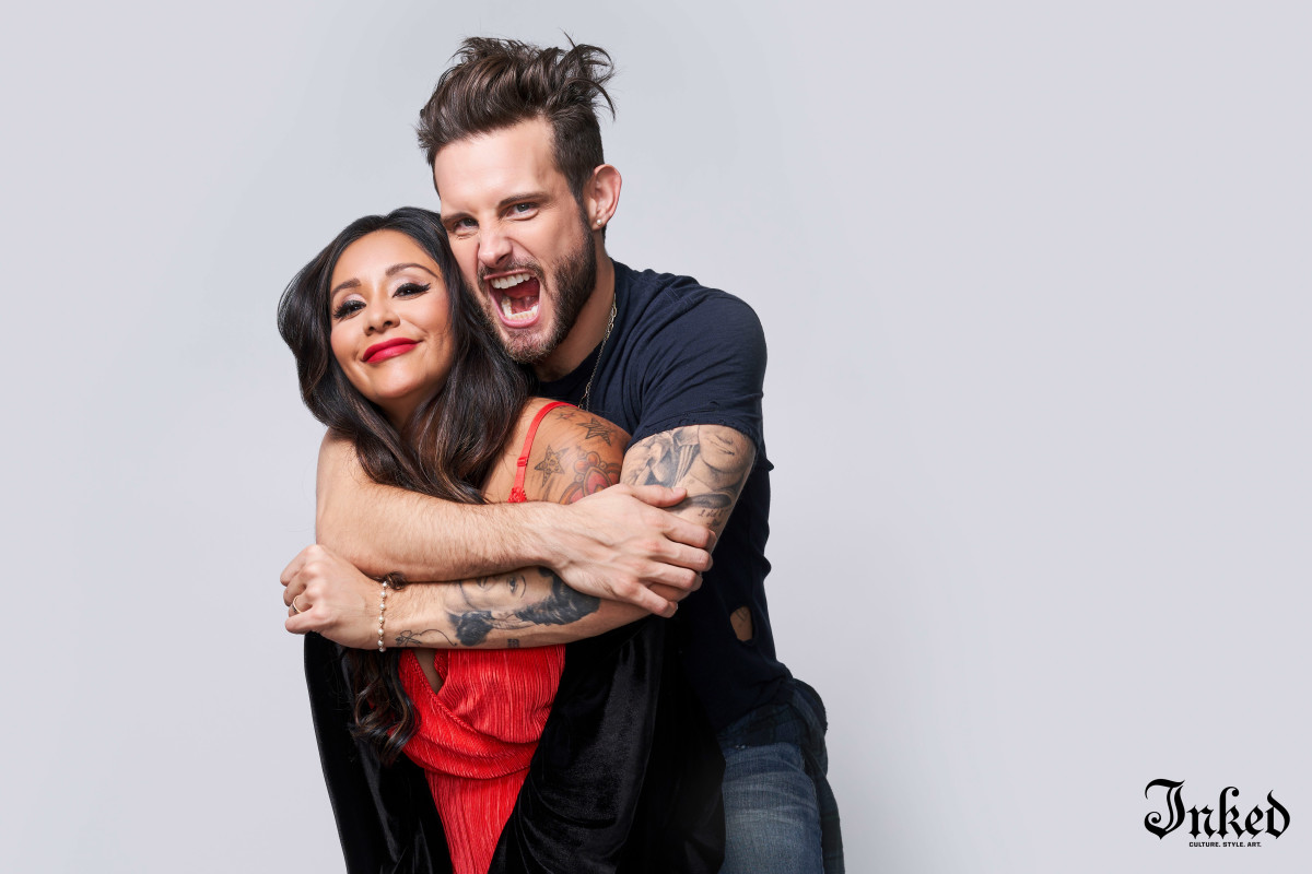 Snooki, Snooki and Nico, Nicole Polizzi, Nico Tortorella, How Far is Tattoo Far, Snooki MTV, Just Tattoo of Us, Jersey Shore, Jerzdays, Inked Magazine, Inked Mag, Snooki tattoos, Nico tattoos, MTV Younger