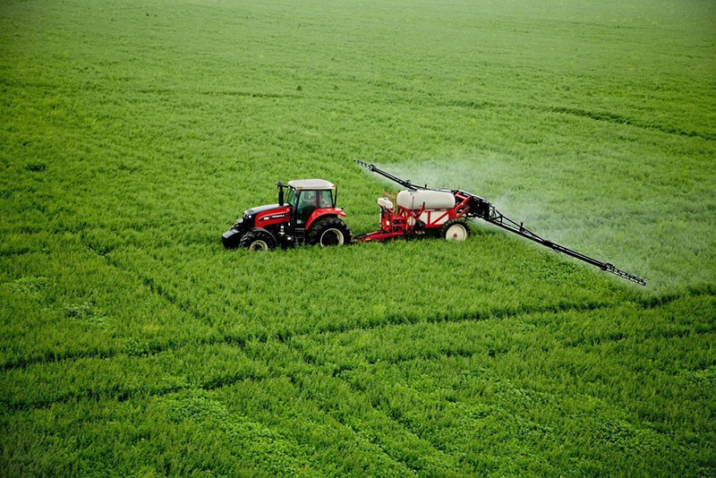 pivot du taux de consommation d'herbicide