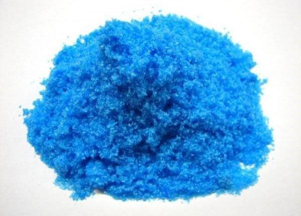 cristaux de sulfate de cuivre