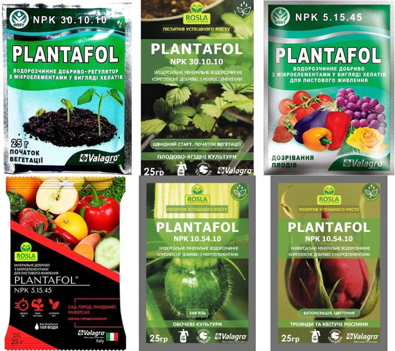 engrais pour différentes plantes