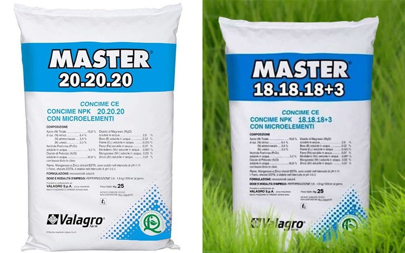 fertilizantes Master 20.20.20 y 18.18.18 + 3
