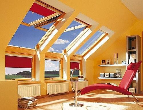 ventanas en el ático