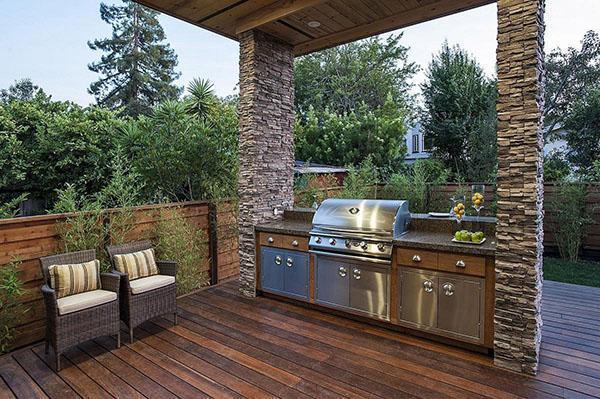 barbecue dans le style du minimalisme