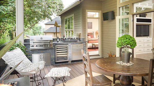 aire de loisirs avec barbecue près de la maison