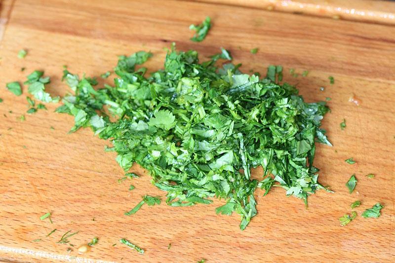 picar verduras