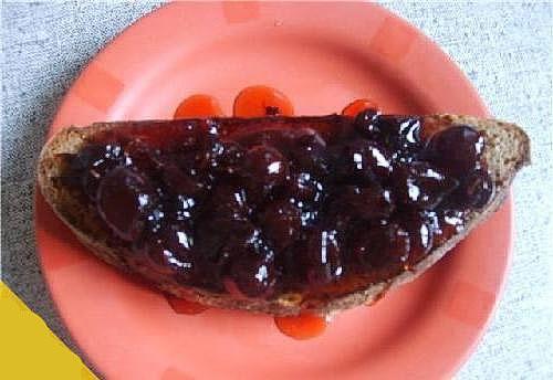 mermelada de cerezas con gelatina